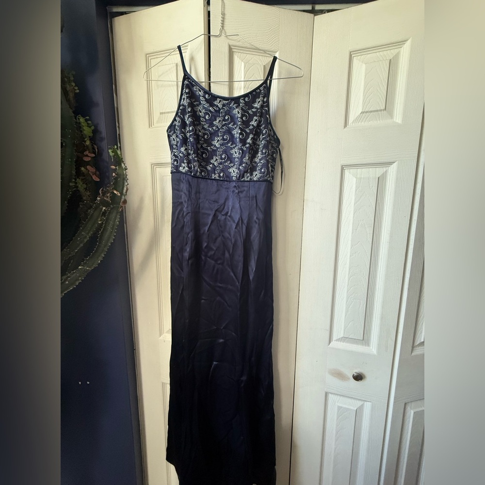 Jessica McClintock Midnight Blue Gown